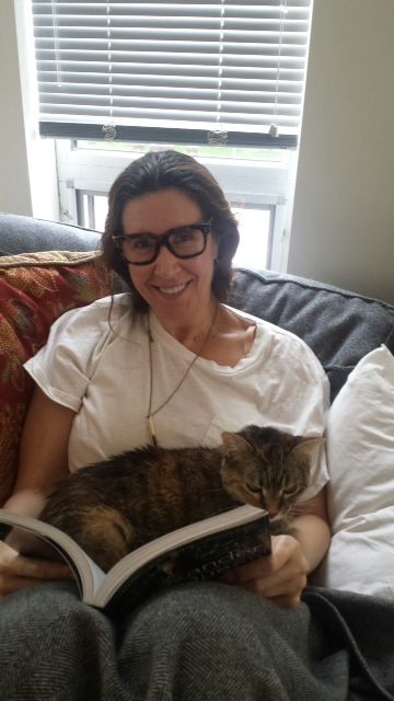 book and cat